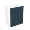 Kitchen Kit Shaker 600mm Wall Cabinet - Ultra Matt - Indigo Blue - Flatpacked - FKKH1314