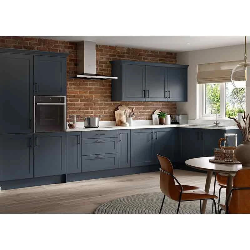 Kitchen Kit Shaker 600mm Wall Cabinet - Ultra Matt - Indigo Blue - Flatpacked - FKKH1314 2 Kitchen Kit Shaker 600mm Wall Cabinet - Ultra Matt - Indigo Blue - Flatpacked - FKKH1314 - Image 2