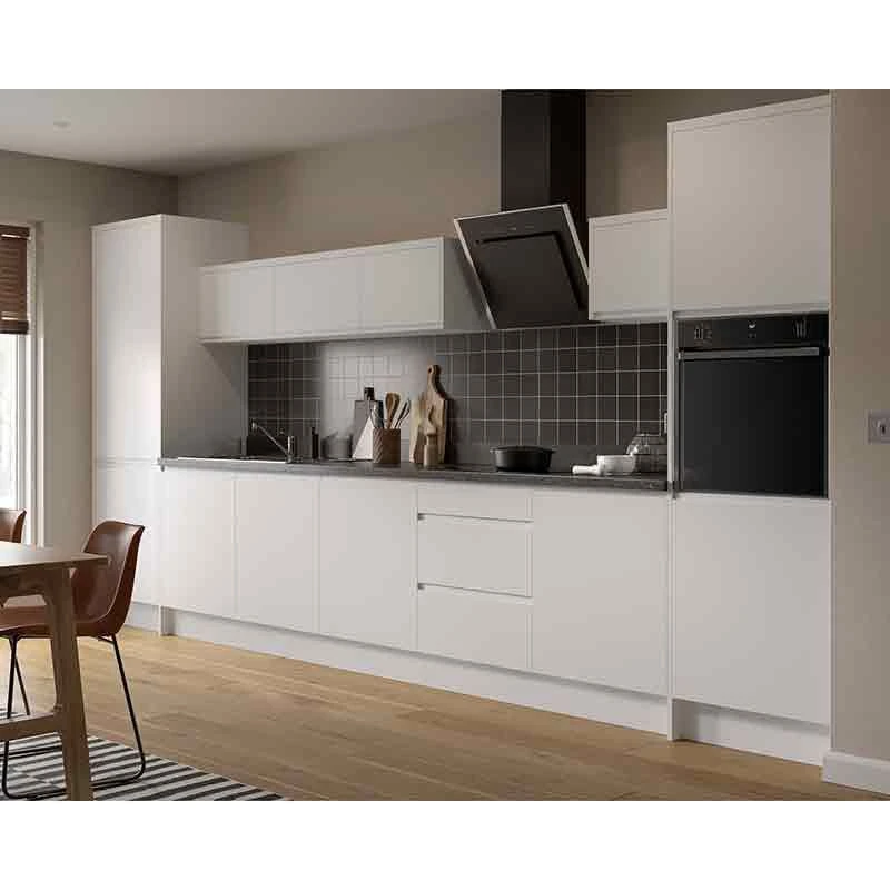 Kitchen Kit J-Pull 600mm Wall Cabinet - Ultra Matt - White - Flatpacked - FKKJ0514 2 Kitchen Kit J-Pull 600mm Wall Cabinet - Ultra Matt - White - Flatpacked - FKKJ0514 - Image 2