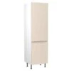 Kitchen Kit J-Pull 600mm Tall 70/30 Fridge/Freezer Housing - Ultra Matt - Cashmere - Flatpacked - FKKJ0622