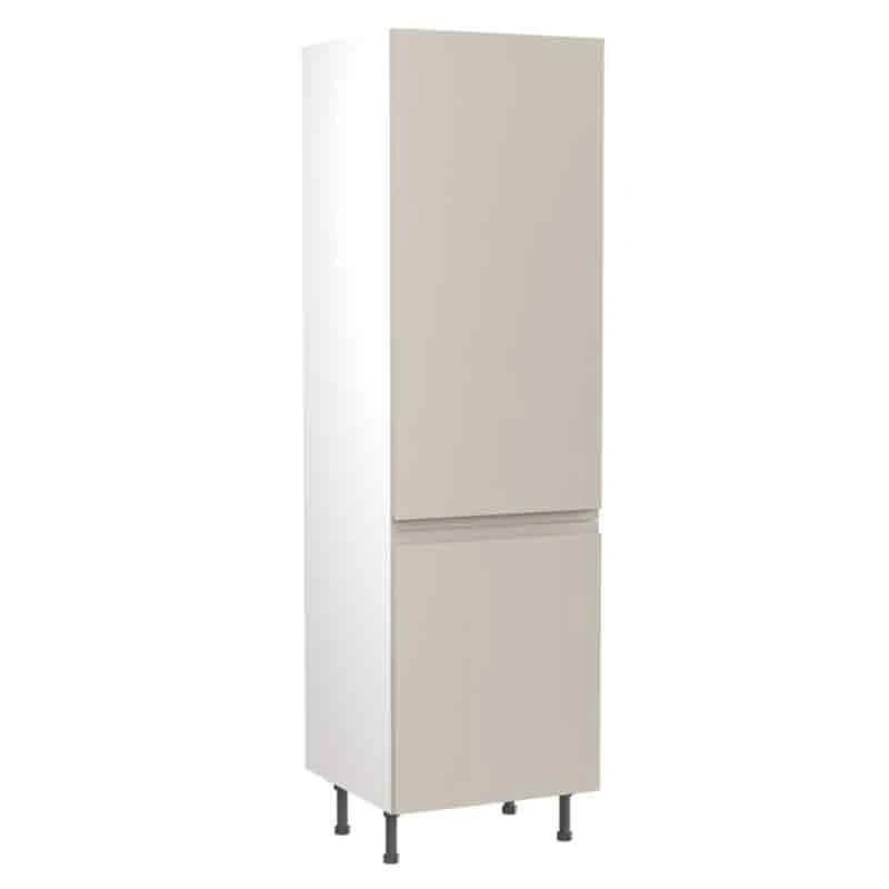 Kitchen Kit J-Pull 600mm Tall Larder Cabinet - Ultra Matt - Light Grey - Flatpacked - FKKJ0734 1 Kitchen Kit J-Pull 600mm Tall Larder Cabinet - Ultra Matt - Light Grey - Flatpacked - FKKJ0734