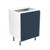 Kitchen Kit J-Pull 600mm Sink/Hob Cabinet - Ultra Matt - Indigo Blue - Flatpacked - FKKJ1335
