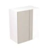 Kitchen Kit Value Slab 600mm Blind Corner Wall Cabinet - Standard Matt - Light Grey - Flatpacked - FKKM1216