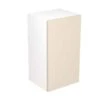 Kitchen Kit Rigid Slab 400mm Wall Cabinet - Super Gloss - Cashmere - Pre-Assembled - RKKF0112