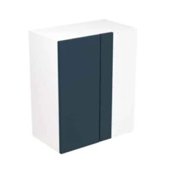 Kitchen Kit Rigid Slab 600mm Blind Corner Wall Cabinet - Ultra Matt - Indigo Blue - Pre-Assembled - RKKF1316