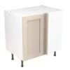 Kitchen Kit Rigid Shaker 800mm Blind Corner Base Cabinet - Ultra Matt - Cashmere - Pre-Assembled - RKKH0637