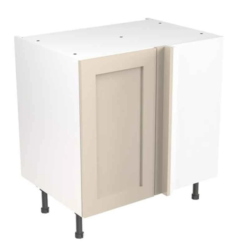 Kitchen Kit Rigid Shaker 800mm Blind Corner Base Cabinet - Ultra Matt - Cashmere - Pre-Assembled - RKKH0637 1 Kitchen Kit Rigid Shaker 800mm Blind Corner Base Cabinet - Ultra Matt - Cashmere - Pre-Assembled - RKKH0637