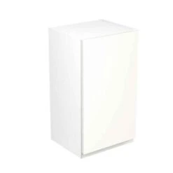 Kitchen Kit Rigid J-Pull 400mm Wall Cabinet - Super Gloss - White - Pre-Assembled - RKKJ0012