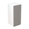 Kitchen Kit Rigid J-Pull 300mm Wall Cabinet - Super Gloss - Dust Grey - Pre-Assembled - RKKJ0311