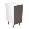 Kitchen Kit Rigid J-Pull 400mm Base Cabinet - Ultra Matt - Graphite - Pre-Assembled - RKKJ0902