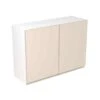 Kitchen Kit J-Pull 1000mm Wall Cabinet - Super Gloss - Cashmere - Flatpacked - FKKJ0115