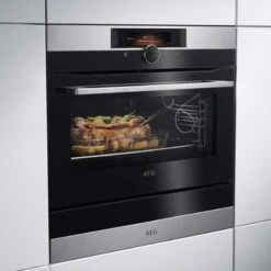 AEG KDK911424M 14cm Warming Drawer - Black Glass & Stainless Steel -Home Kitchen l a lae99006 4