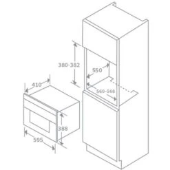 Prima Built-in Stainless Steel Framed Microwave And Grill - LCTM25F -Home Kitchen l c lctm25f 1