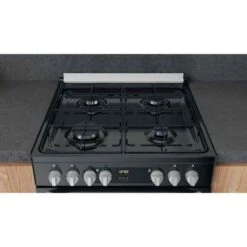 Hotpoint HDM67G9C2CB/UK Dual Fuel Cooker - Black -Home Kitchen l h lho1753 2