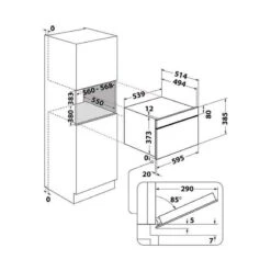 Hotpoint MD 454 IX H B/I Microwave & Grill - Stainless Steel -Home Kitchen l h lho7104 3