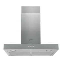 Indesit IHBS 6.5 LM X 60cm Flat Chimney Hood - Stainless Steel