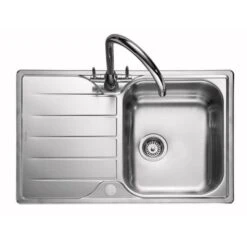 Rangemaster Michigan Compact 1 Bowl Stainless Steel Kitchen Sink - MG8001/