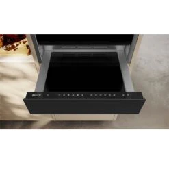 Neff N70 N24HA11G1B 14cm Built In Warming Drawer - Black With Graphite Grey Trim -Home Kitchen n e neff n70 n24ha11g1b 14cm warming drawer lifestyle2