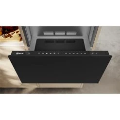 Neff N70 N34HA11G1B 29cm Built In Warming Drawer - Black With Graphite Grey Trim -Home Kitchen n e neff n70 n34ha11g1b 29cm warming drawer open