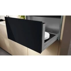 Neff N70 N34HA11G1B 29cm Built In Warming Drawer - Black With Graphite Grey Trim -Home Kitchen n e neff n70 n34ha11g1b 29cm warming drawer open2