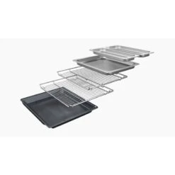 Neff N90 B64FT53G0B Bulit In Single Slide & Hide Electric Oven With Steam & Home Connect - Black With Graphite Grey Trim -Home Kitchen n e neff n90 b64ft53g0b slide and hide electric oven accessories