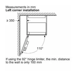 Neff N90 CL4TT11G0 2.4L Built In Coffee Machine With Home Connect - Black With Graphite Grey Trim -Home Kitchen n e neff n90 cl4tt11g0 2.4l built in coffee machine dimensions2