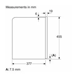 Neff N90 CL4TT11G0 2.4L Built In Coffee Machine With Home Connect - Black With Graphite Grey Trim -Home Kitchen n e neff n90 cl4tt11g0 2.4l built in coffee machine dimensions3