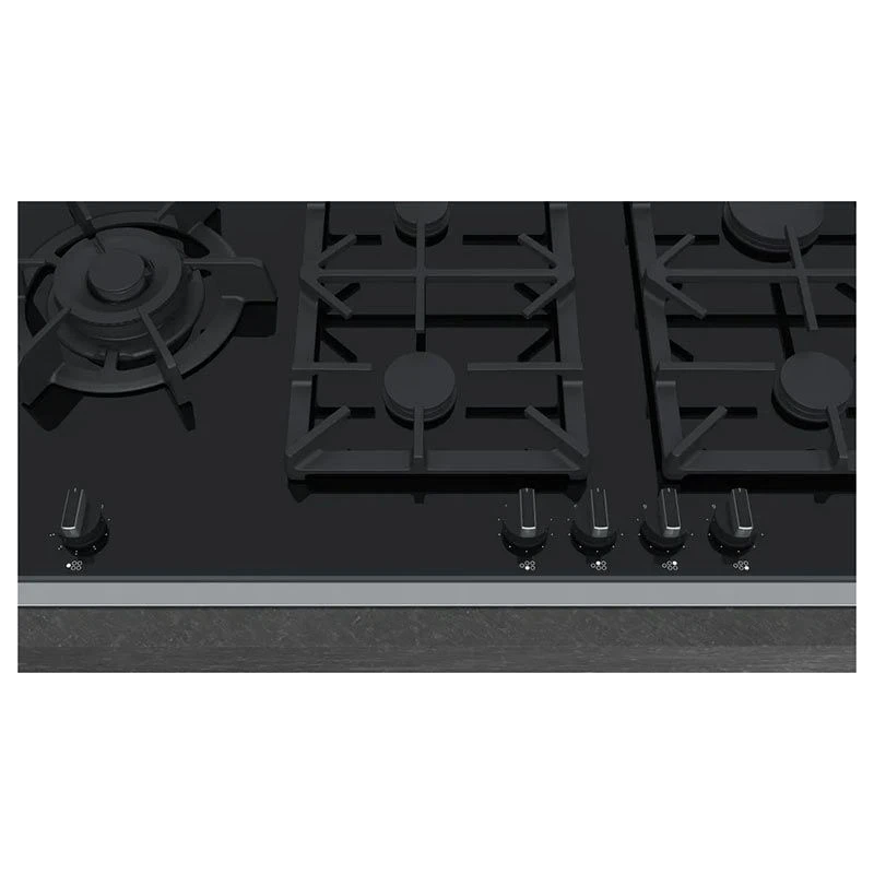 Neff N90 T29TS79N0 90cm Gas On Glass Hob - Black 2 Neff N90 T29TS79N0 90cm Gas On Glass Hob - Black - Image 2