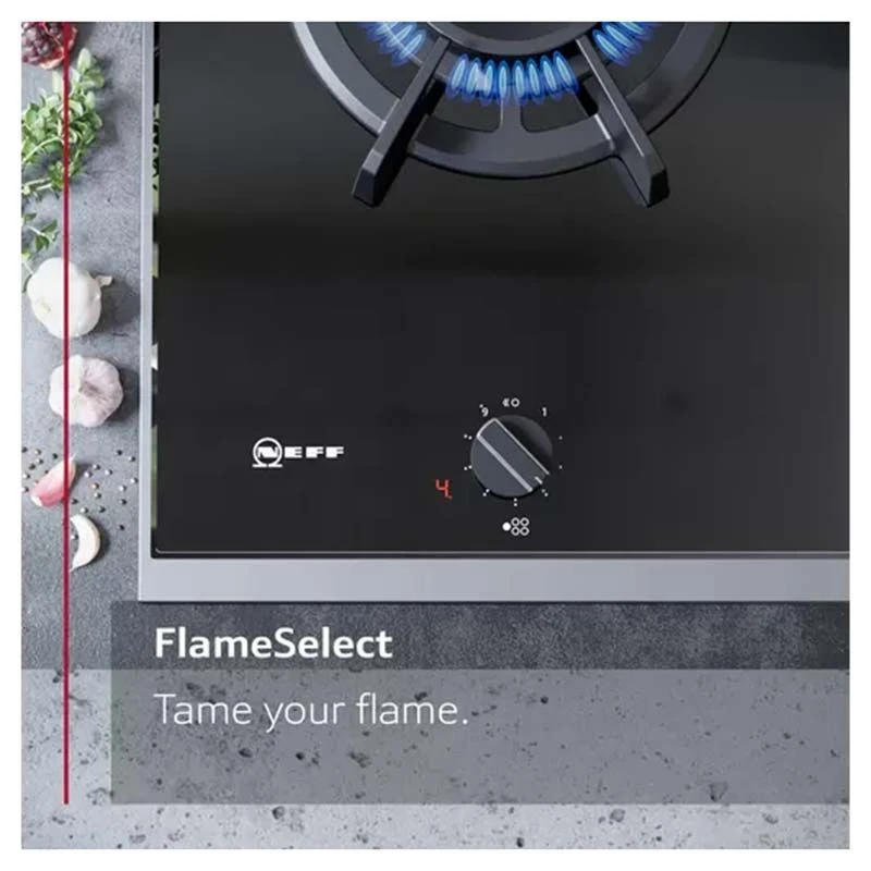 Neff N90 T29TS79N0 90cm Gas On Glass Hob - Black 8 Neff N90 T29TS79N0 90cm Gas On Glass Hob - Black - Image 8