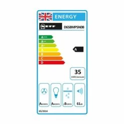 Neff N70 D65BMP5N0B 60cm Box Design Chimney Cooker Hood - Stainless Steel -Home Kitchen neff d65mp5n0b 6