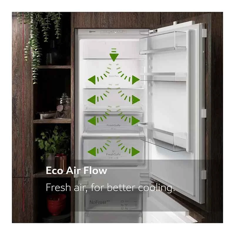 Neff N50 KI7862SE0G Built-In Frost Free 60/40 Fridge Freezer (Sliding Hinge) - White 4 Neff N50 KI7862SE0G Built-In Frost Free 60/40 Fridge Freezer (Sliding Hinge) - White - Image 4