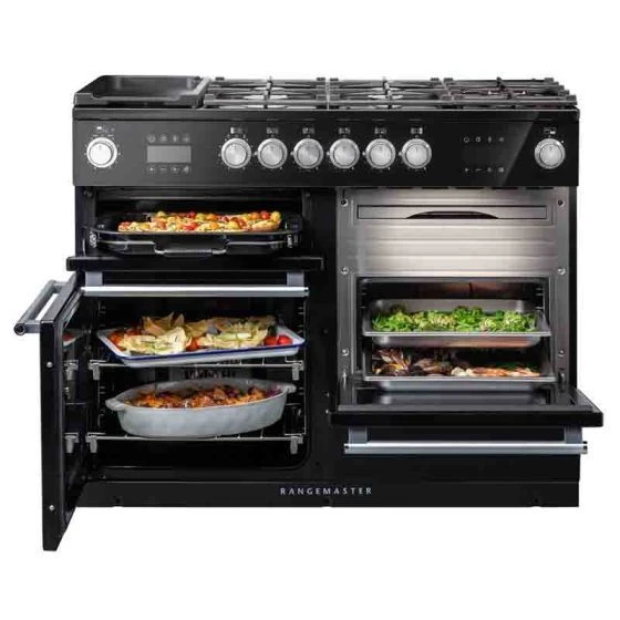 Rangemaster Nexus Steam 110 Dual Fuel Cooker - Ivory - NEX110SODFFIV/C 2 Rangemaster Nexus Steam 110 Dual Fuel Cooker - Ivory - NEX110SODFFIV/C - Image 2