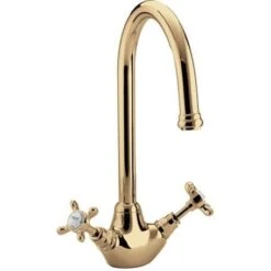 Bristan 1901 Easyfit Monobloc Sink Mixer, Gold - N SNK EF G