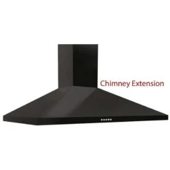 Prima Chimney Hood Extension - Black - PRCH900