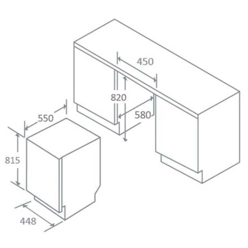 Prima F/I 10 Place Slimline Dishwasher - PRDW300 2 Prima F/I 10 Place Slimline Dishwasher - PRDW300 - Image 2