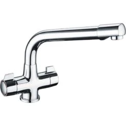 Prima Classic Dual Lever Quarter Turn Mixer Tap - Chrome - BPR1055
