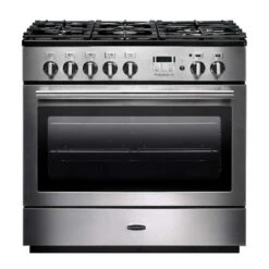 Rangemaster Professional+ FX 90cm Dual Fuel Range Cooker - Stainless Steel/Chrome - PROP90FXDFFSS/C