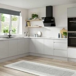 Prima 60cm Stainless Steel Curved Glass Chimney Hood - PRCGH008