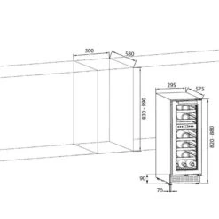 Rangemaster 30CM Dual Zone Wine Cooler - Stainless Steel - RWC3018SS/ -Home Kitchen r w rwc3018ss 6