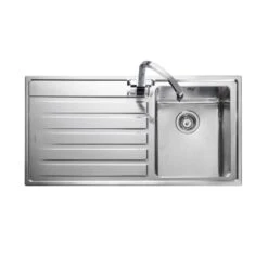 Rangemaster Rockford 1 Bowl Stainless Steel Kitchen Sink - RK9851L/