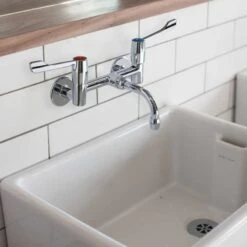 Ideal Standard Belfast Heavy Duty Kitchen Sink With Overflow - White - S580001 -Home Kitchen s 5 s580001 2