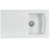 Thomas Denby Sonnet 1 Bowl Reversible Ceramic Single Bowl Kitchen Sink & Drainer - White - SO1BWT