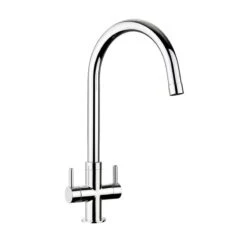 Leisure Aquanomic Monorise Dual Lever Monobloc Tap - Chrome - TMR1CM/-AN