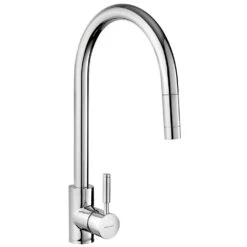 Rangemaster Aquatrend Single Lever Pull-Out Spout Kitchen Tap - Brushed Chrome - TRE1SLPOBF/