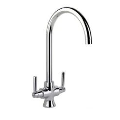 Rangemaster Cruciform Spa Dual Lever Filter Kitchen Tap - Brushed Chrome - TSA5BF/