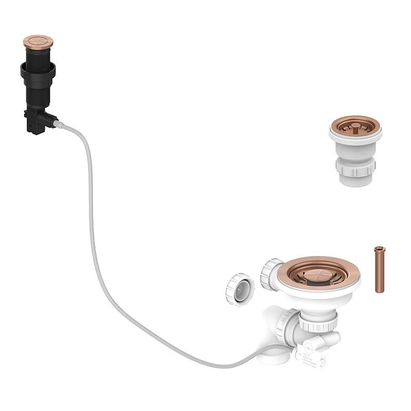Thomas Denby Presto Automatic Waste Kit (Harmony MB / Lydian Chef & Melody Pro) - Regency Copper - WP15RC 1 Thomas Denby Presto Automatic Waste Kit (Harmony MB / Lydian Chef & Melody Pro) - Regency Copper - WP15RC