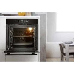 Whirlpool AKZ9 6230 NB BuiIt In Single Electric Oven - Black -Home Kitchen whirlpool akz96230nb front open side view