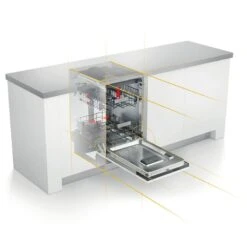 Whirlpool WSIC 3M27 C UK N F/I 45cm 10 Place Slimline Dishwasher - White -Home Kitchen whirpool wsic3m27c fit in dimensions