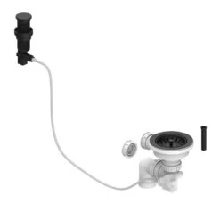 Thomas Denby Presto Automatic Waste Kit (Harmony XL & Compact / Opus XL & Compact) - Matt Black - WP10MB