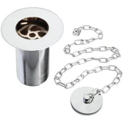 Bristan Traditional Unslotted Belfast Sink Waste, Chrome - W SNK6 C